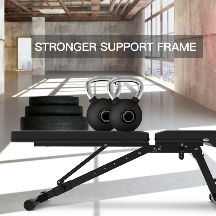 [US Warehouse] Adjustable Fitness Foldable Dumbbell Bench for Home Multi-Function, Size: 48.8x13.3x46 inch
