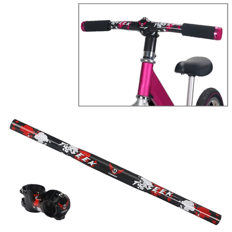 TOSEEK Carbon Fiber Children Balance Bike Handlebar, Size: 480mm