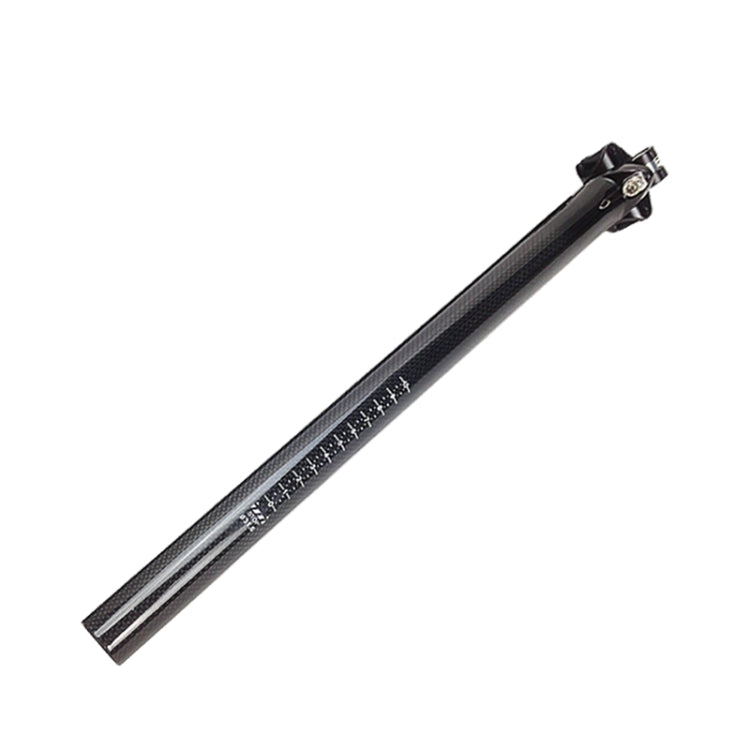 TOSEEK 3K Carbon Fiber Mountain Bike Road Bike Bicycle Seat Tube Seatpost Seat Fitting Seat Pole Bicycle Fittings, Size: 30.8x400mm