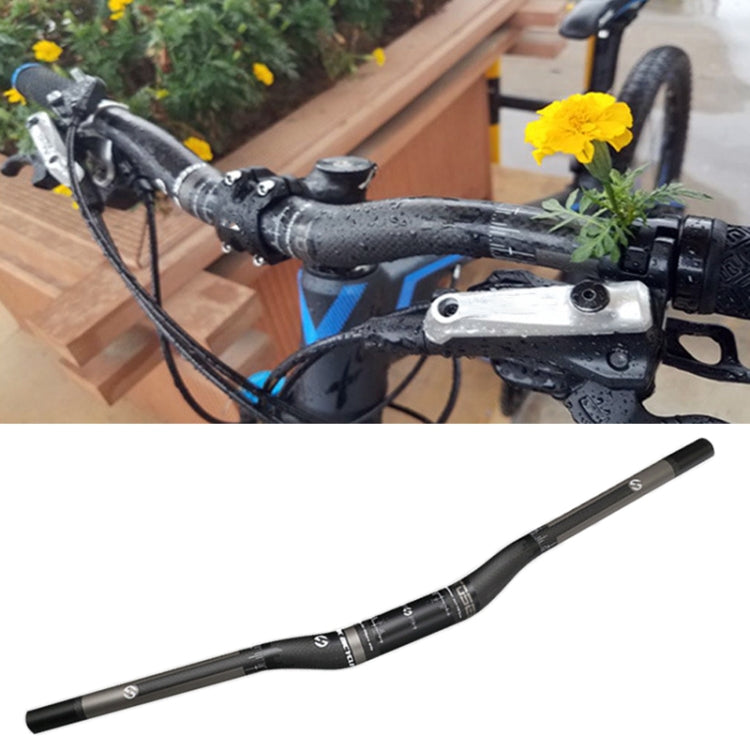 TOSEEK Full Carbon Fiber Road Bike Bent Handlebar, Size: 700mm (Matte)