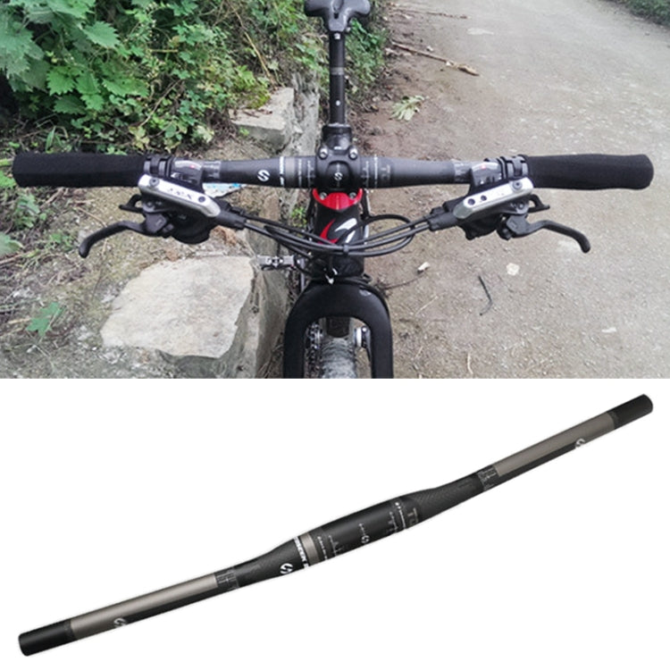 TOSEEK Full Carbon Fiber Road Bike Straight Handlebar, Size: 740mm (Matte)
