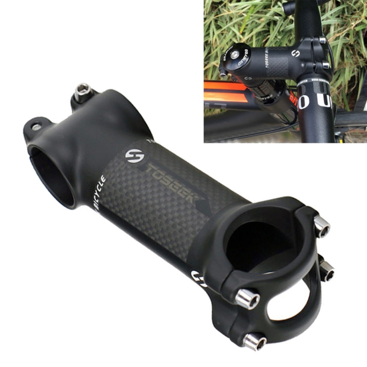 TOSEEK Road Mountain Bike Ultra-light Handlebar Stem Riser Faucet, Size: 6 Degree, 80mm (Matte)