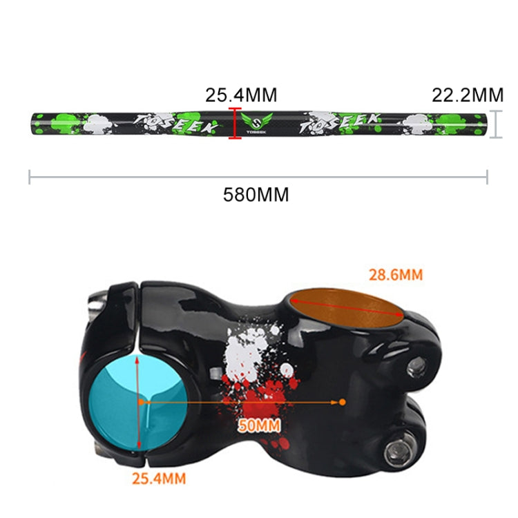 TOSEEK Carbon Fiber Children Balance Bike Handlebar, Size: 580mm