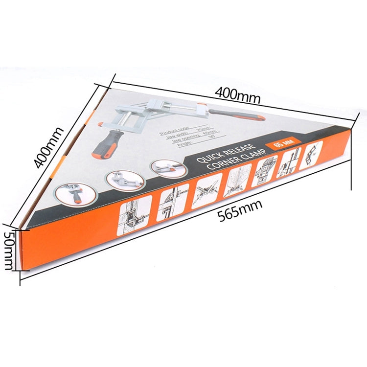 Aluminum Alloy Right Angle Clamp Woodworking Tools Jigs Double Handle 90 Degree Right Angle Clips Quick Corner Clamps