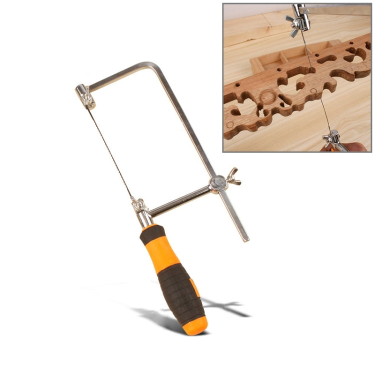 U Shape Hacksaw with Blades for Metal / Wood / Plastic Tube / Wire DIY Hand Tool Portable Woodworking Saw, Width: 75mm