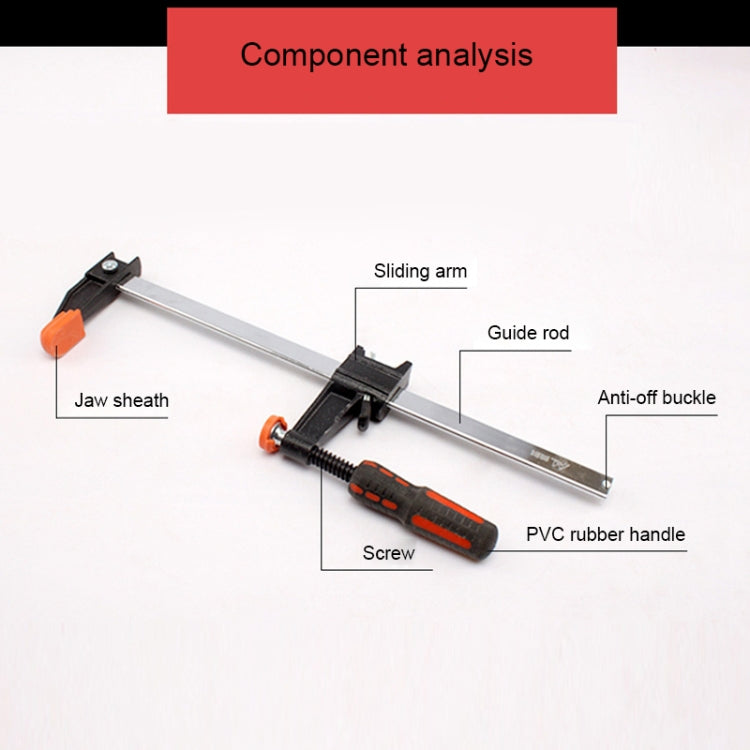 24 Inch Multi-function Two-way F Clip Woodworking Fast Fixed Clamping and Splicing Tool