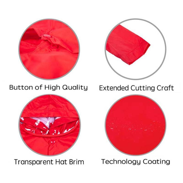 Cartoon Dinosaur Children Fashion Raincoat Size: XL