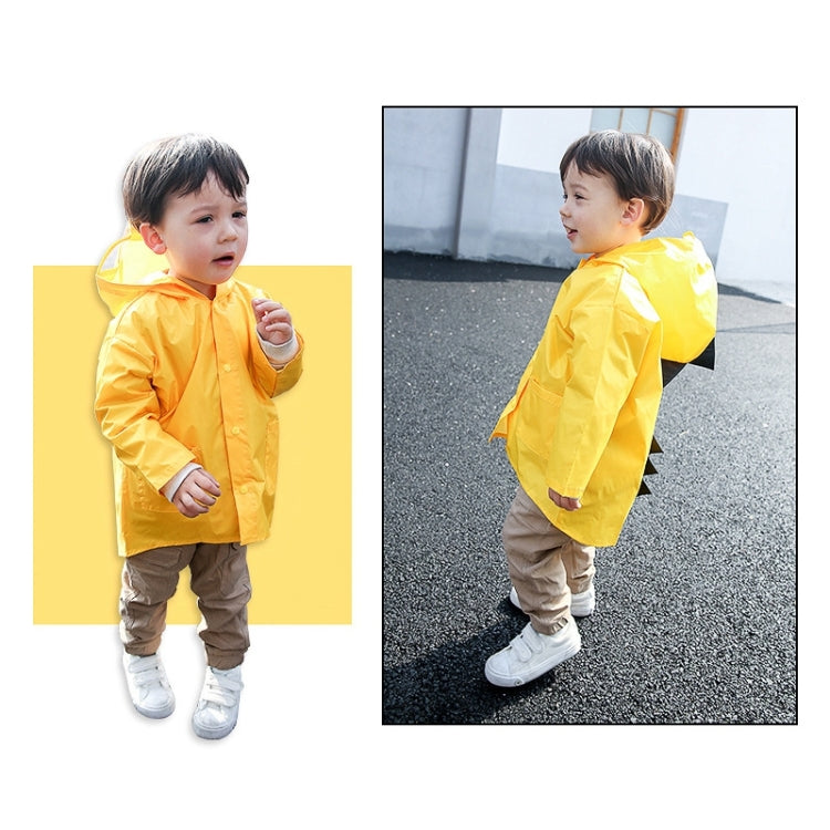 Cartoon Dinosaur Children Fashion Raincoat Size: XL