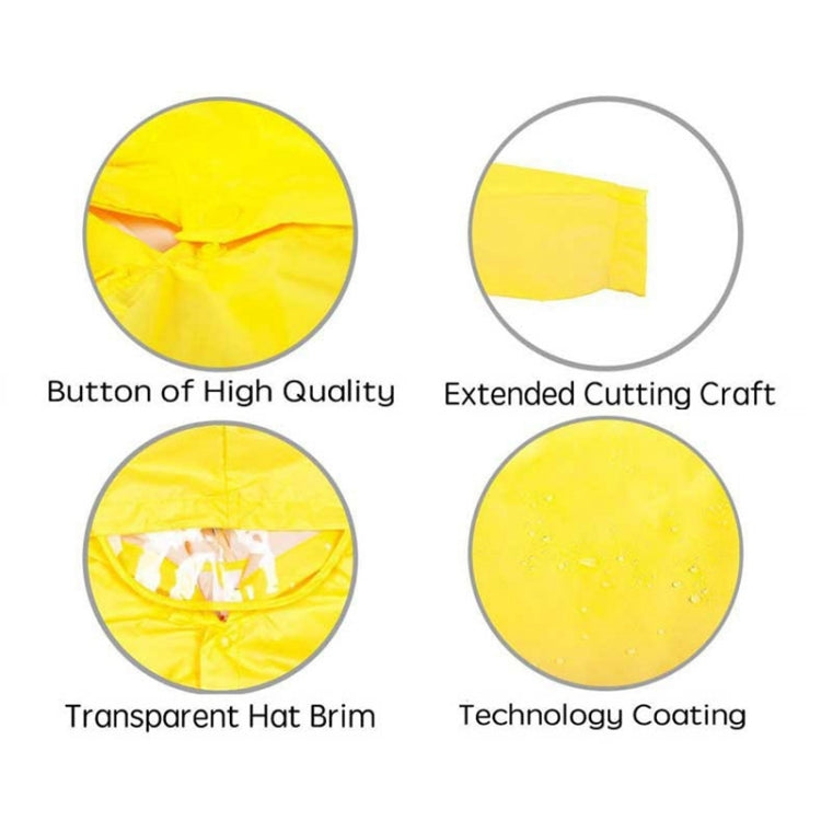 Cartoon Dinosaur Children Fashion Raincoat Size: XXXL