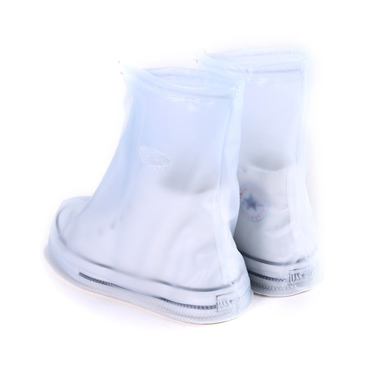 Fashion PVC Non-slip Waterproof Thick-soled Shoe Cover Size: S