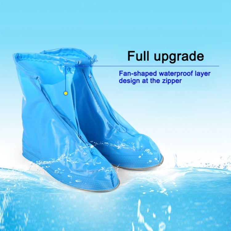 Fashion Children PVC Non-slip Waterproof Thick-soled Shoe Cover Size: M