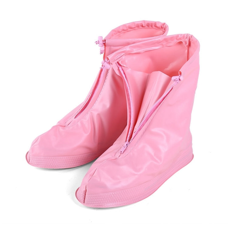 Fashion Children PVC Non-slip Waterproof Thick-soled Shoe Cover Size: L