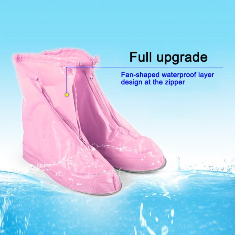 Fashion Children PVC Non-slip Waterproof Thick-soled Shoe Cover Size: L