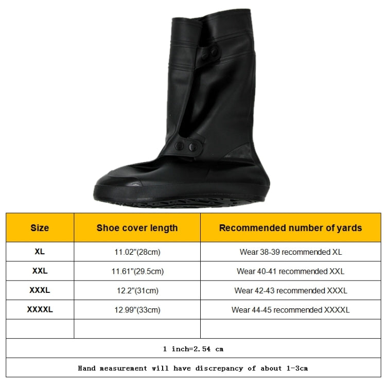 High Tube Rainproof Snowproof Adult Shoe Cover Size: XXXXL