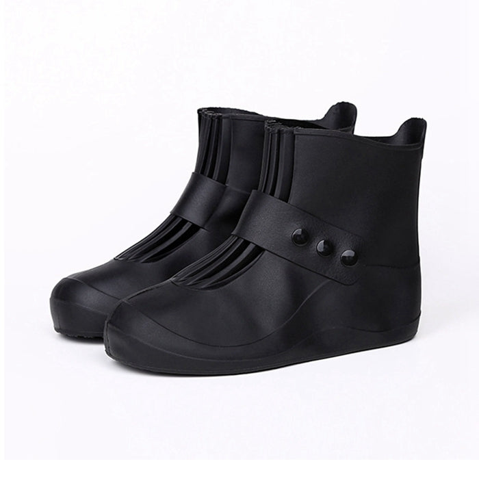 Fashion Integrated PVC Waterproof  Non-slip Shoe Cover with Thickened Soles Size: 36-37