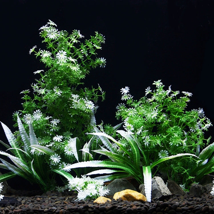 Artificial Tree Plant Grass Figurines Miniatures Aquarium Fish Tank Landscape, Middle Size: 25.0 x 25.0cm