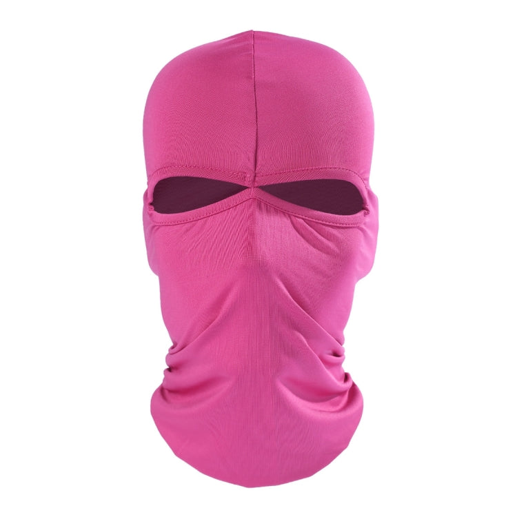 Balaclava Style Unisex Elastic Lycra Dual Holes Biking Head Mask