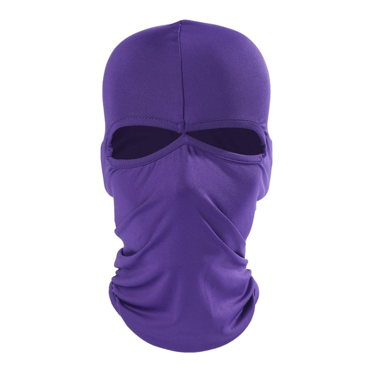 Balaclava Style Unisex Elastic Lycra Dual Holes Biking Head Mask