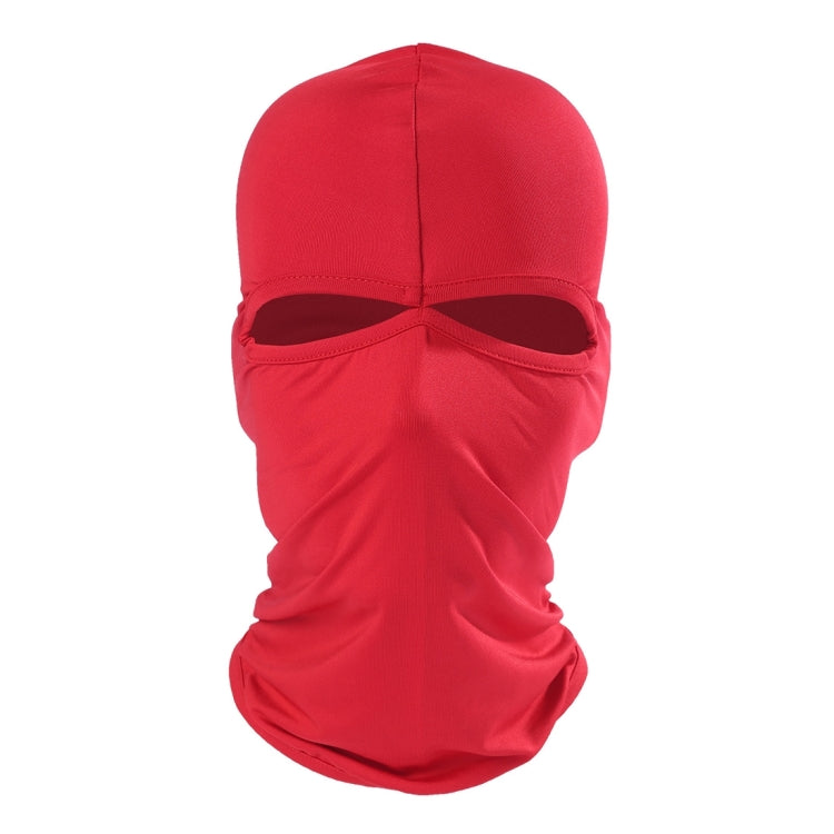 Balaclava Style Unisex Elastic Lycra Dual Holes Biking Head Mask