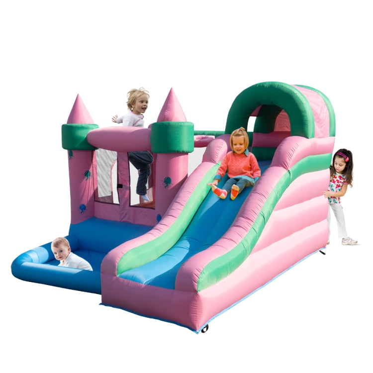 [US Warehouse] Inflatable Jellyfish Trampolines with Pool & Slide, Size: 110x126x83 inch