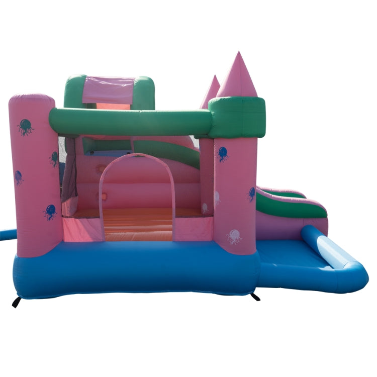 [US Warehouse] Inflatable Jellyfish Trampolines with Pool & Slide, Size: 110x126x83 inch