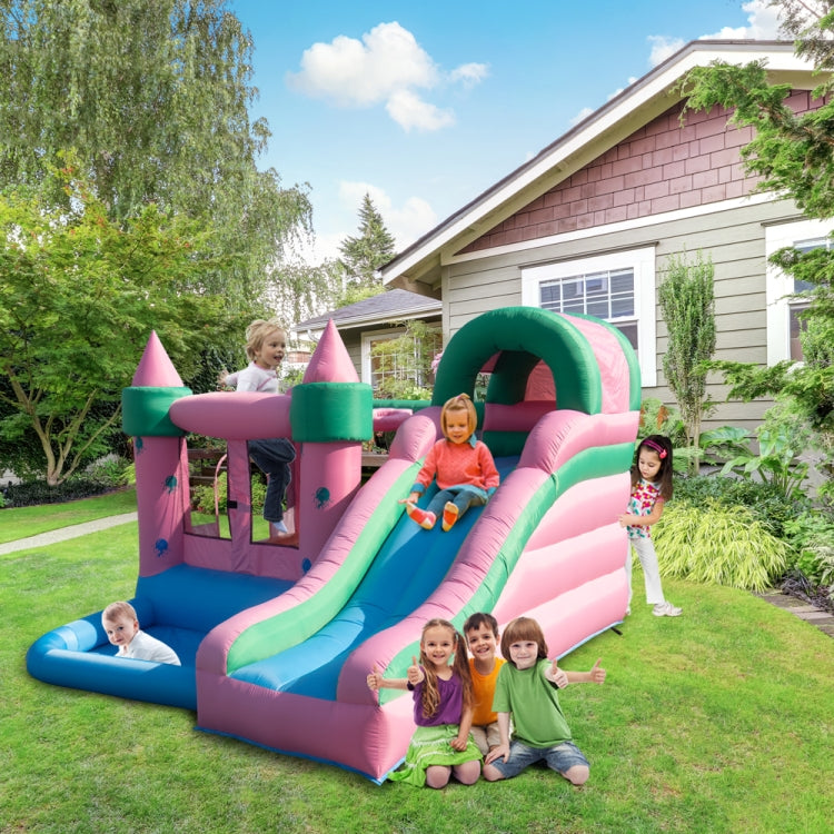 [US Warehouse] Inflatable Jellyfish Trampolines with Pool & Slide, Size: 110x126x83 inch