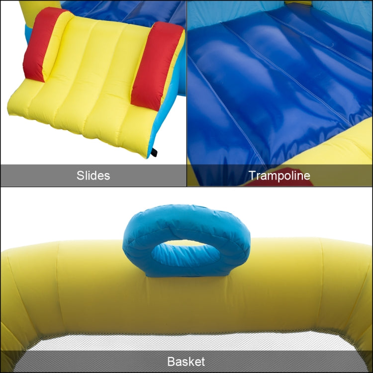 [US Warehouse] Inflatable Tiger Trampolines with Slide, Size: 83x106x95 inch