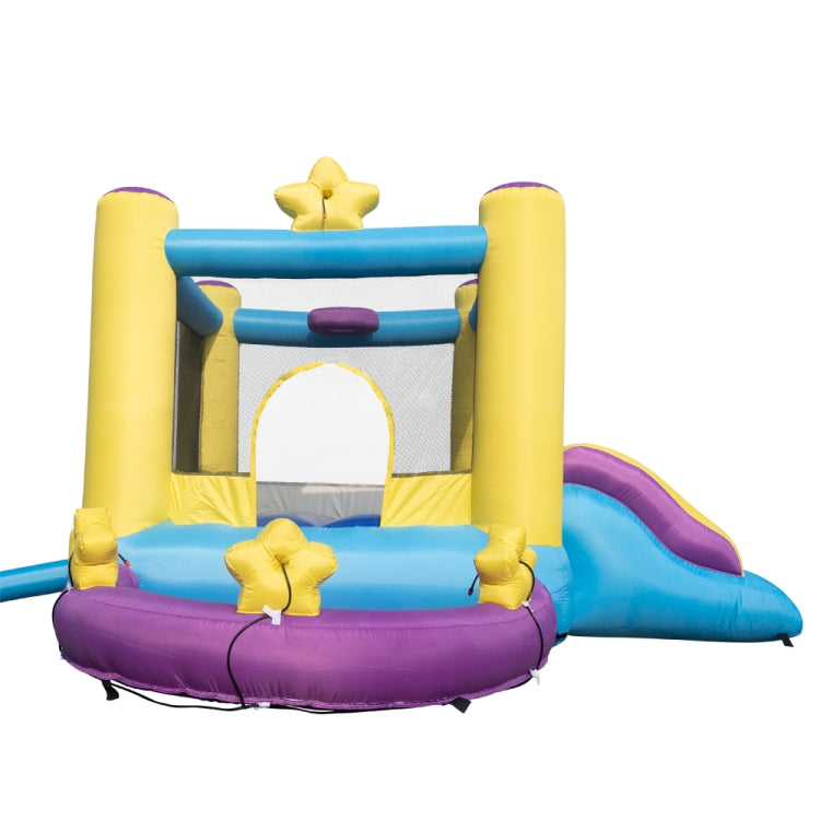 [US Warehouse] Inflatable Star Trampolines with Pool & Slide, Size: 118x130x79 inch