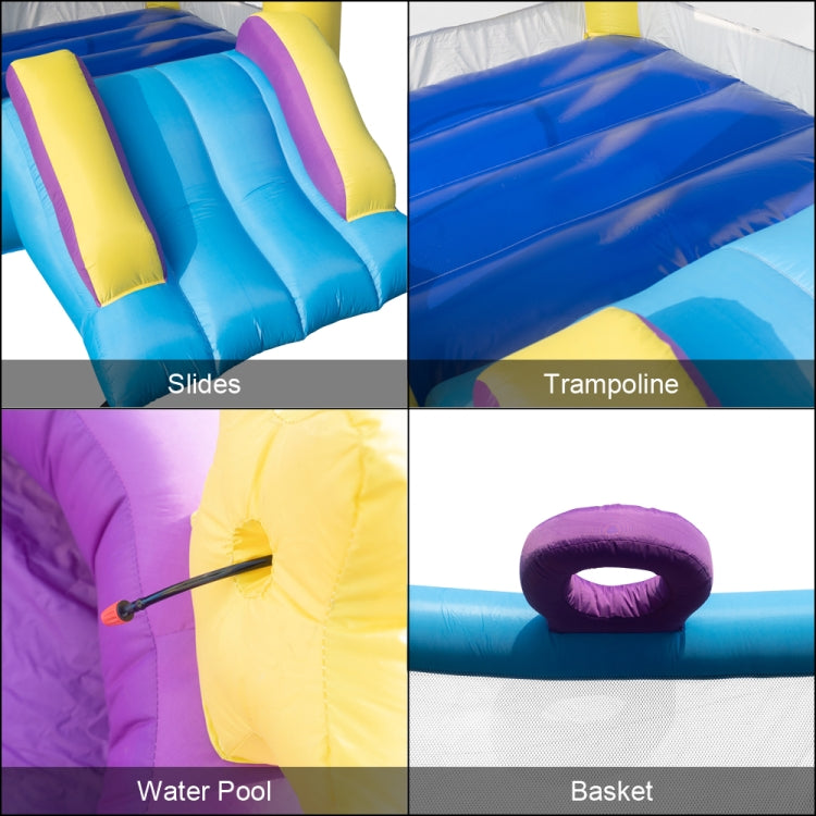 [US Warehouse] Inflatable Star Trampolines with Pool & Slide, Size: 118x130x79 inch