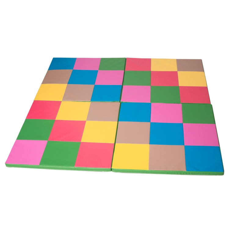 [US Warehouse] Colorful Portable Foldable Gymnastic Mat, Size: 146x146x3cm