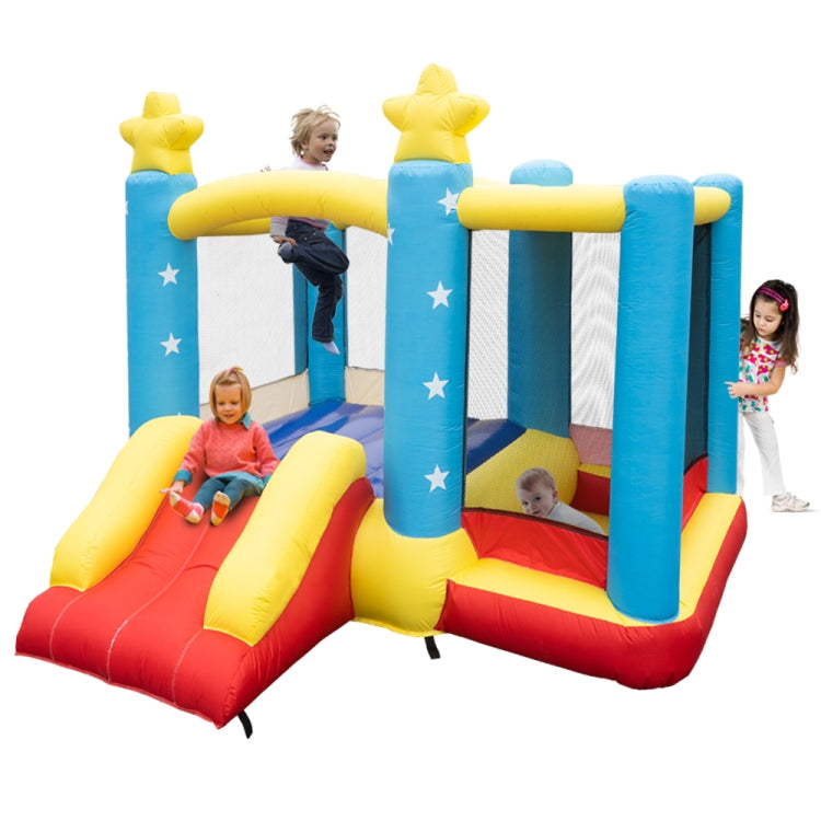 [US Warehouse] Inflatable Star Trampolines with Slide, Size: 102x106x87 inch
