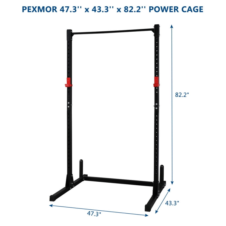 [US Warehouse] High Pull-Up Horizontal Bar With Barbell Rack Fitness Rack, Size: 120x110x210cm