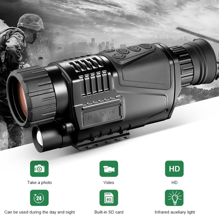 HTK-90 HD Night Vision Monocular Telescope, Support Photography / Video / SD Card