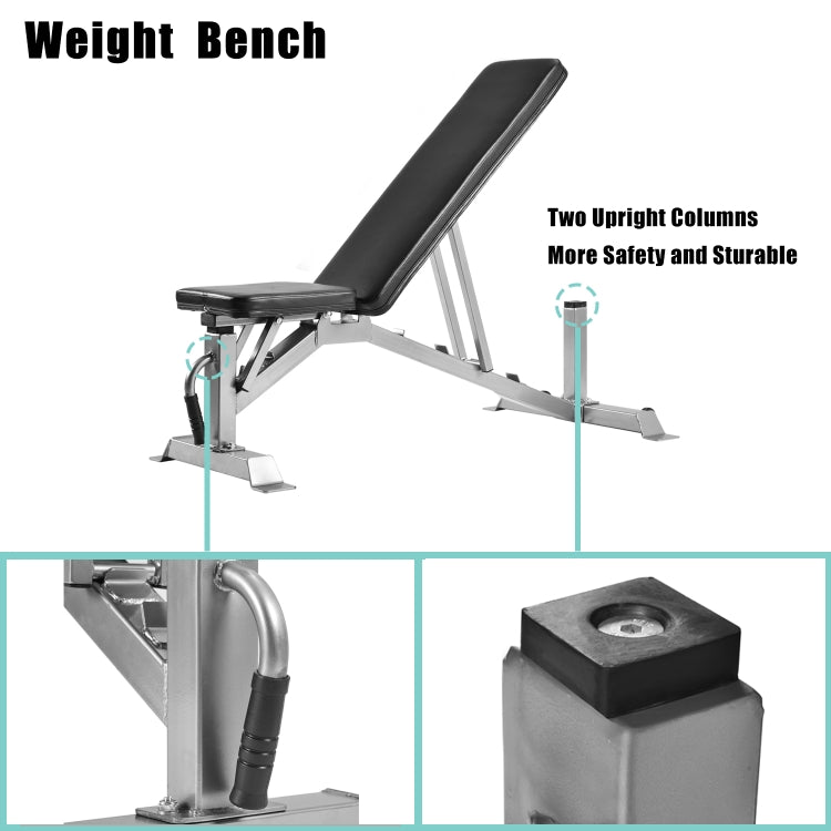 [US Warehouse] Utility Weight Bench Exercise Abdominal Chair Fitness Equipment