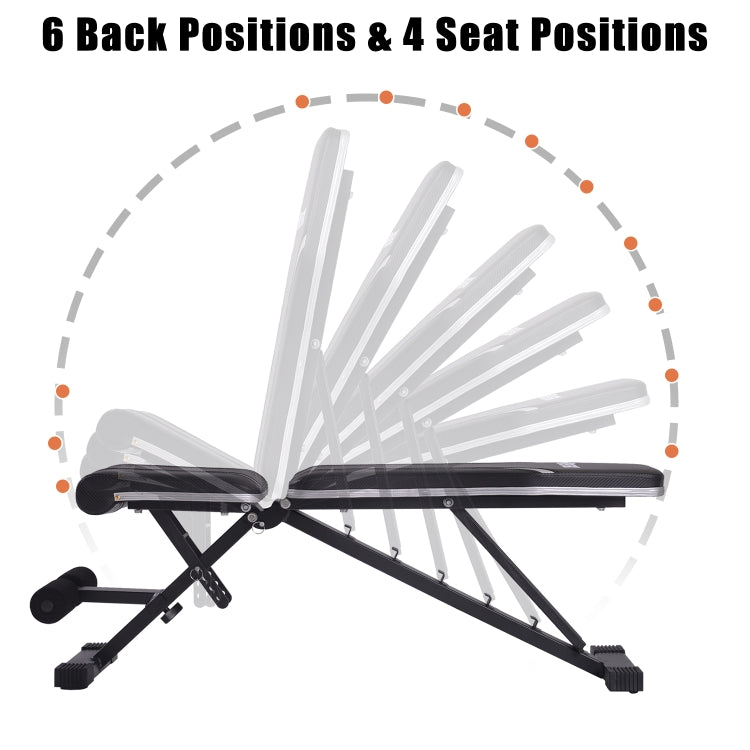 [US Warehouse] Adjustable Flat Incline Utility Weight Bench Exercise Abdominal Chair Fitness Equipment