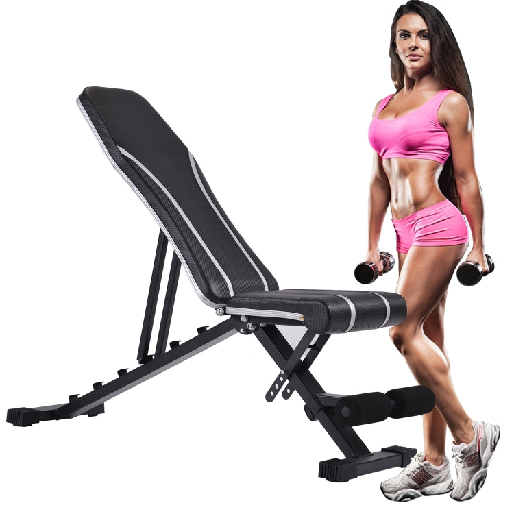 [US Warehouse] Adjustable Flat Incline Utility Weight Bench Exercise Abdominal Chair Fitness Equipment