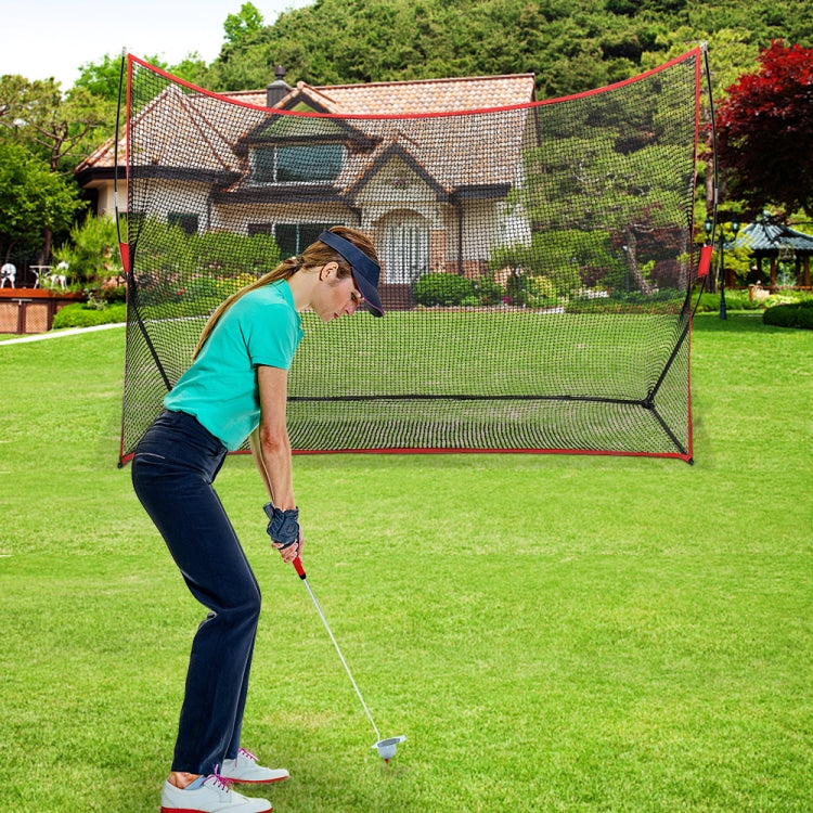 [US Warehouse] 10x7 inch Portable Outdoor Golf Training Net (Red)