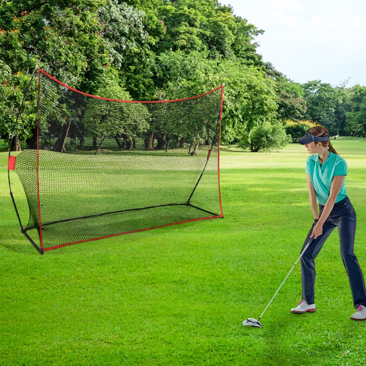 [US Warehouse] 10x7 inch Portable Outdoor Golf Training Net (Red)