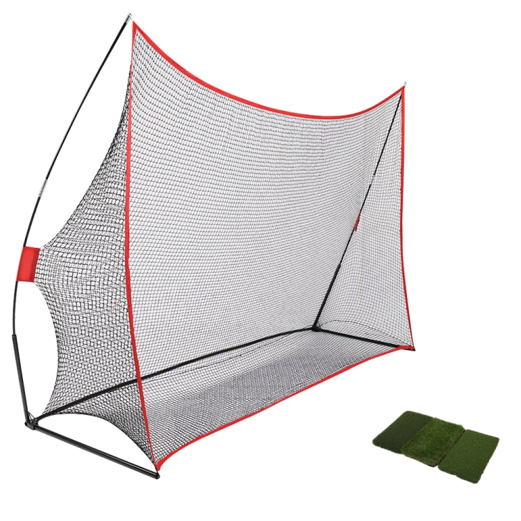 [US Warehouse] 10x7 inch Portable Outdoor Golf Training Net with Strike Pad (Red)