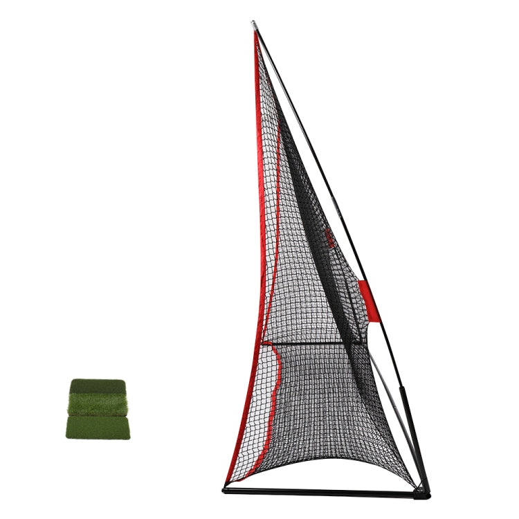 [US Warehouse] 10x7 inch Portable Outdoor Golf Training Net with Strike Pad (Red)