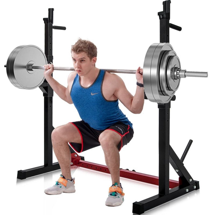 [US Warehouse] Home Gym Adjustable Barbell Rack, Max Load: 550LBS
