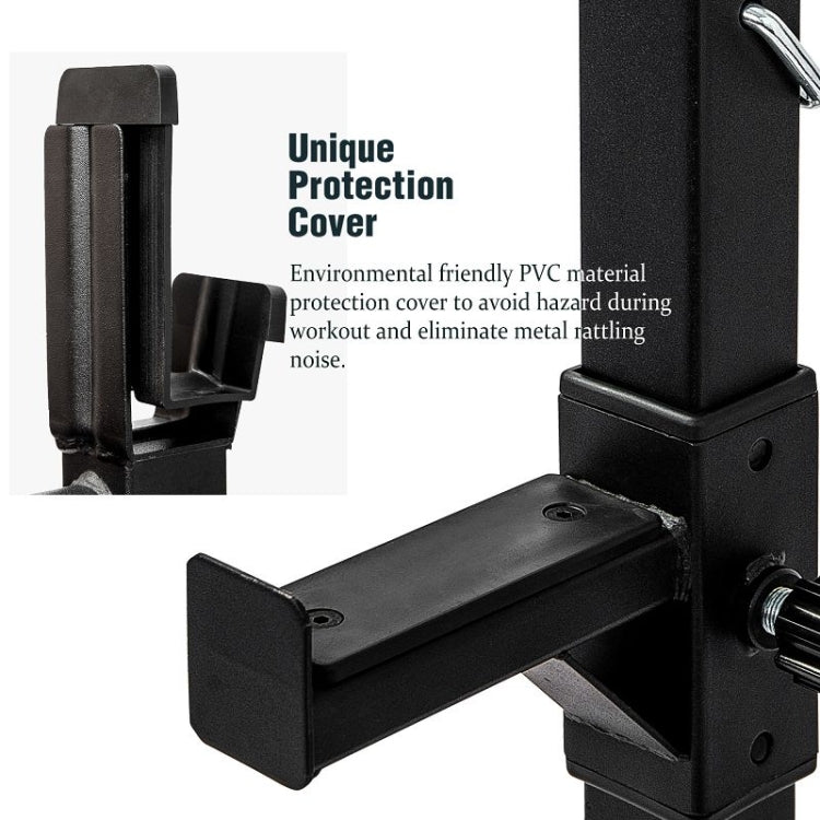 [US Warehouse] Home Gym Adjustable Barbell Rack, Max Load: 550LBS