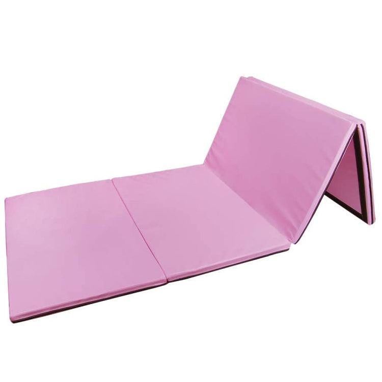 [US Warehouse] Foldable PVC EVA Exercise Yoga Gymnastics Mat, Size: 120x240x5cm (Pink)