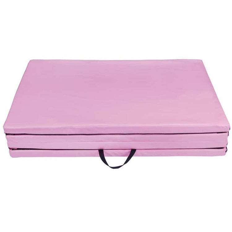 [US Warehouse] Foldable PVC EVA Exercise Yoga Gymnastics Mat, Size: 120x240x5cm (Pink)