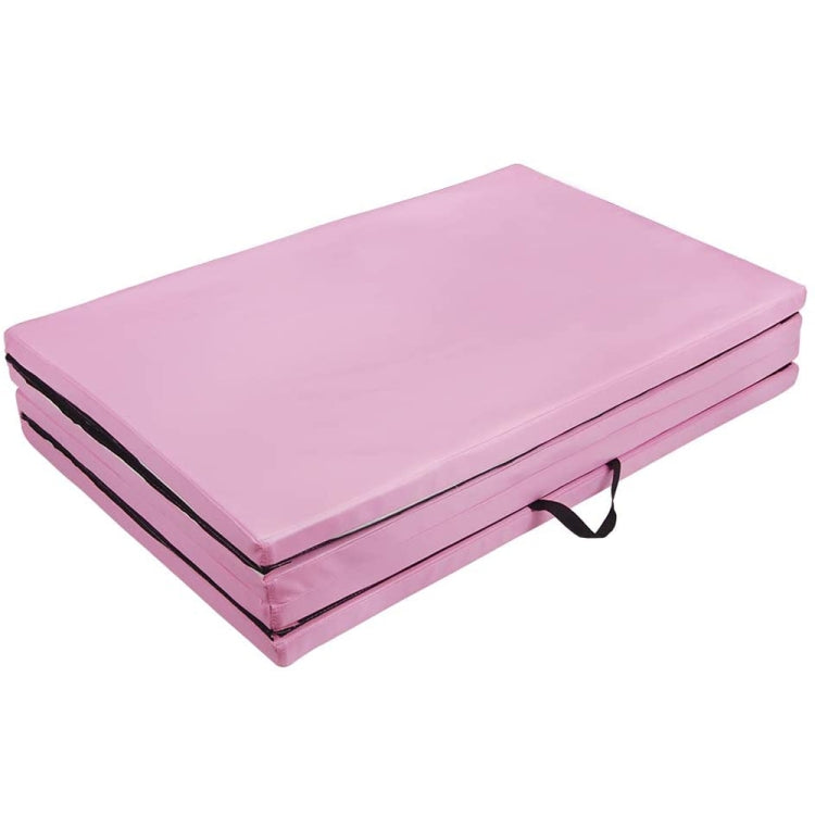[US Warehouse] Foldable PVC EVA Exercise Yoga Gymnastics Mat, Size: 120x240x5cm (Pink)