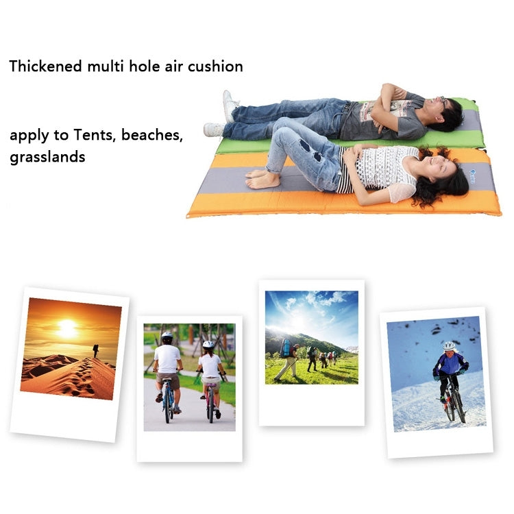 Outdoor Camping Mat Tent Moisture-Proof Mattress Bed Multiple Holes Breathable Thicker Sponge Folding Sleeping Pad Automatic Inflatable Mat, Size: 185x55x5cm