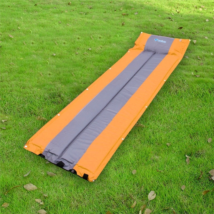 Outdoor Camping Mat Tent Moisture-Proof Mattress Bed Colorful Folding Sleeping Pad Automatic Inflatable Mat with Pillow, Size: 183x55x3cm
