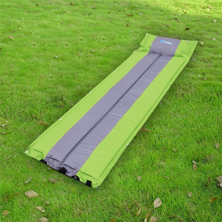 Outdoor Camping Mat Tent Moisture-Proof Mattress Bed Colorful Folding Sleeping Pad Automatic Inflatable Mat with Pillow, Size: 183x55x3cm