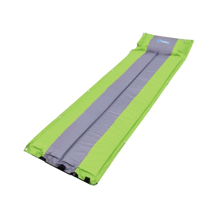 Outdoor Camping Mat Tent Moisture-Proof Mattress Bed Colorful Folding Sleeping Pad Automatic Inflatable Mat with Pillow, Size: 183x55x3cm