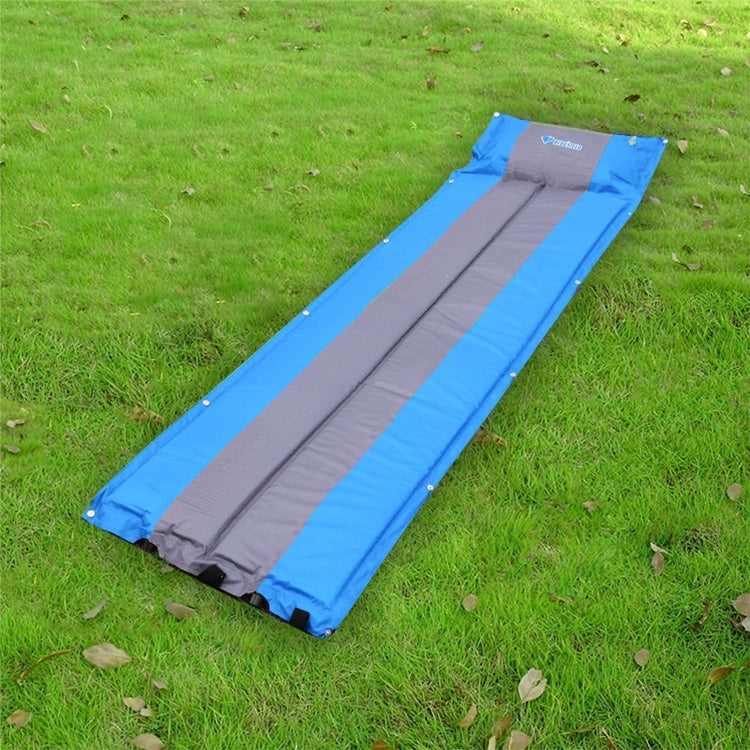 Outdoor Camping Mat Tent Moisture-Proof Mattress Bed Colorful Folding Sleeping Pad Automatic Inflatable Mat with Pillow, Size: 183x55x3cm